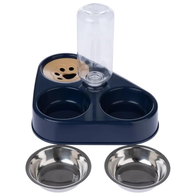 TIAKI tredobbelt skål med vanddispenser