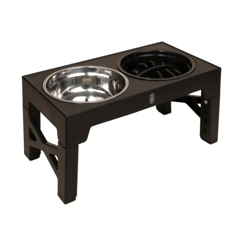 TIAKI 4-vejs højdejusterbar dobbeltskål