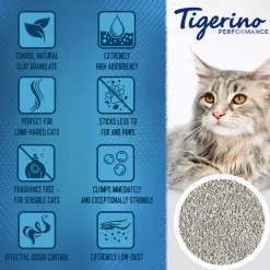 Tigerino Performance XL-Grain Sensitive kattegrus – parfumefri