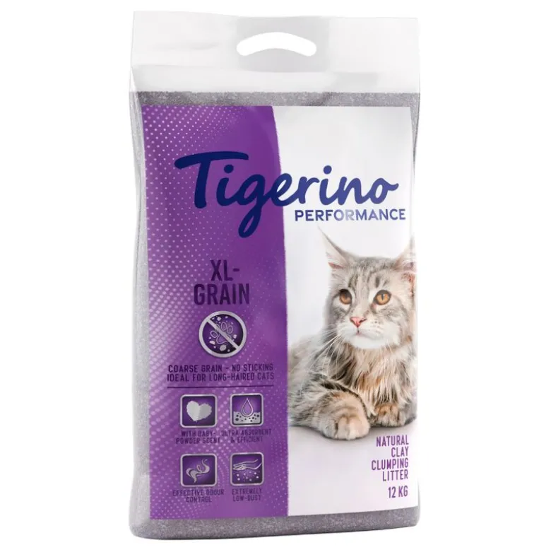 Tigerino Performance XL Grain kattegrus - Babypudder