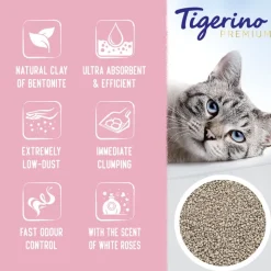 Tigerino Premium kattegrus - Hvide roser