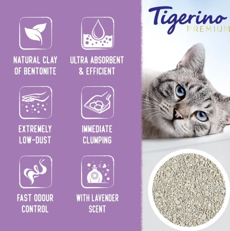 Tigerino Premium kattegrus - Lavendel