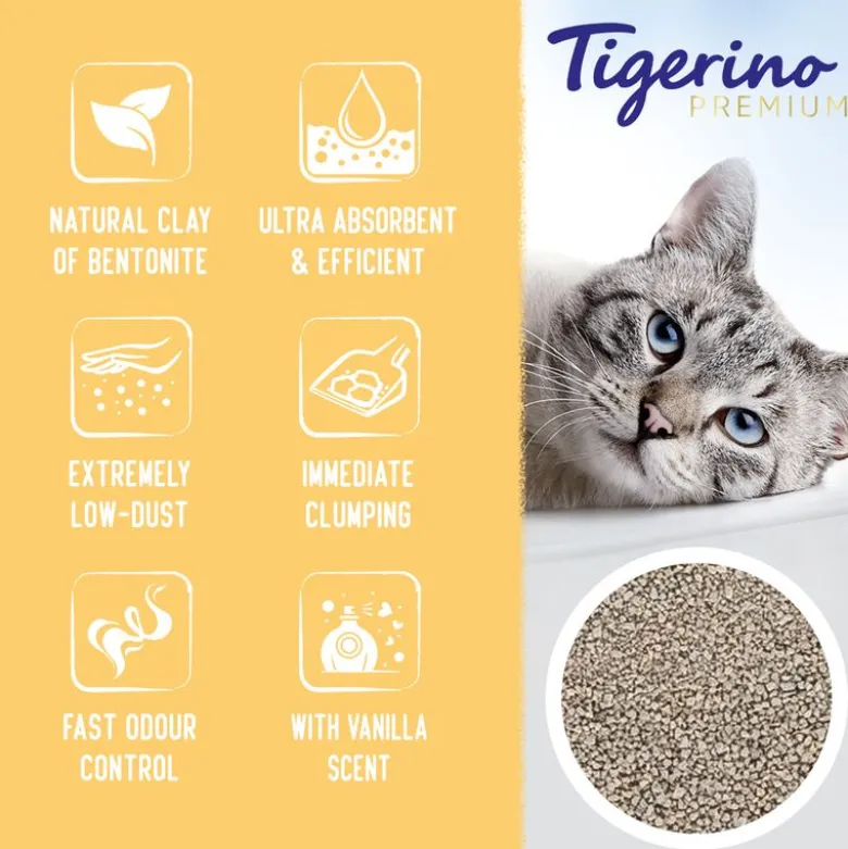 Tigerino Premium kattegrus - Vanilje