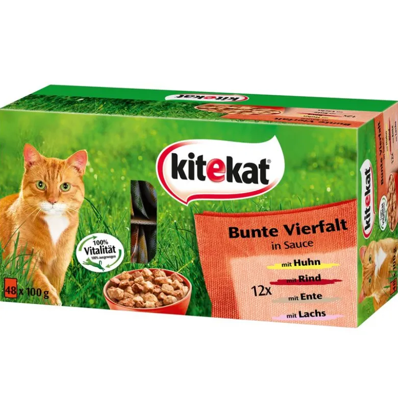 Topseller-pakke: 96 x 85 g Kitekat portionsposer