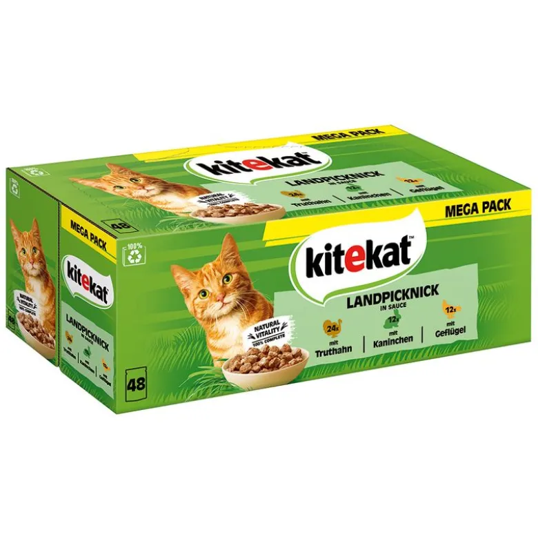 Topseller-pakke: 96 x 85 g Kitekat portionsposer