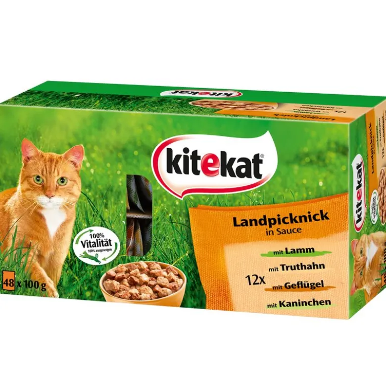 Topseller-pakke: 96 x 85 g Kitekat portionsposer