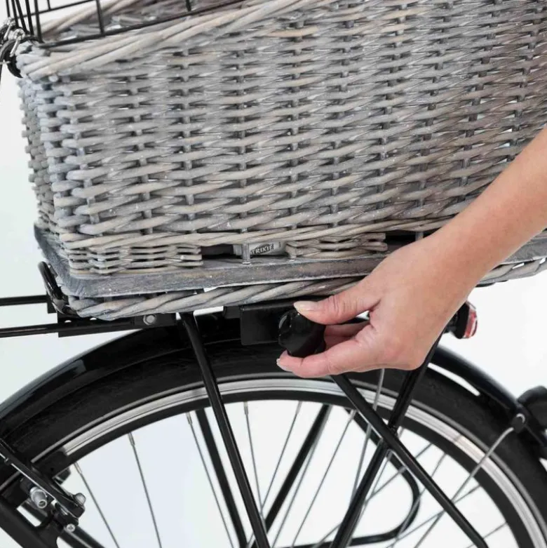 Trixie cykelkurv med gitter til bagagebærer