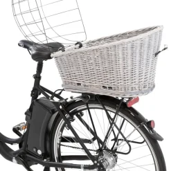 Trixie cykelkurv med gitter til bagagebærer