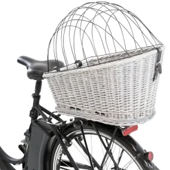 Trixie cykelkurv med gitter til bagagebærer