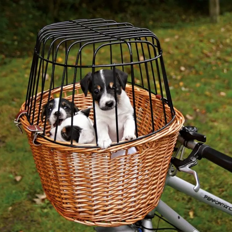 Trixie frontmonteret cykelkurv med gitter