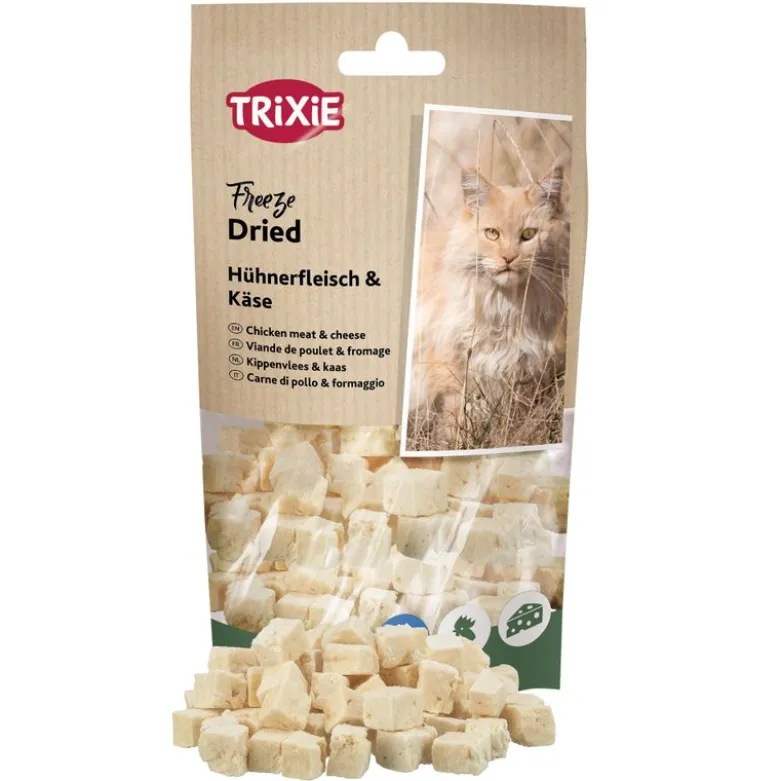 Trixie frysetørrede snacks med kylling & ost
