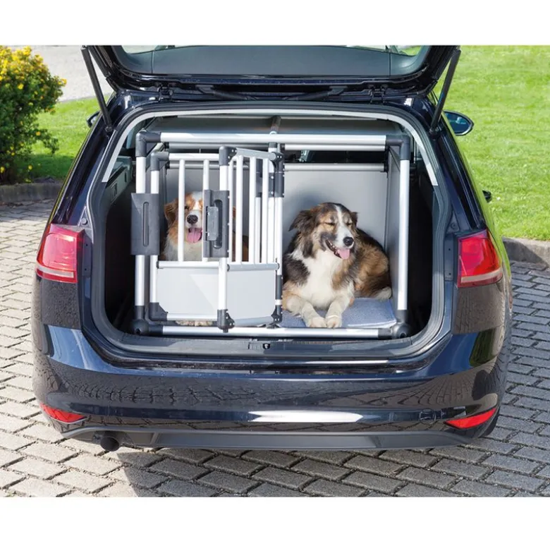 Trixie hundebur Aluminium dobbelt