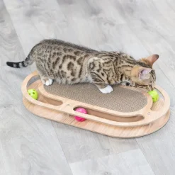 Trixie Kradsemåtte med Træramme, oval