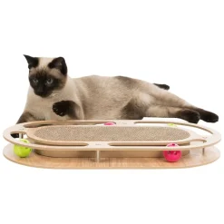 Trixie Kradsemåtte med Træramme, oval