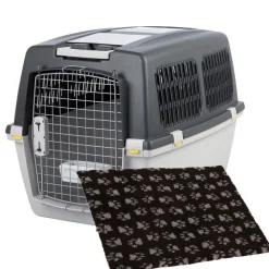 Trixie Transportkasse Gulliver + Vetbed® Isobed SL Hundetæppe Paw