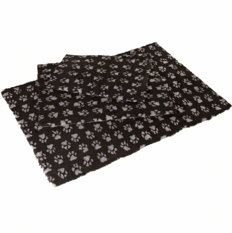Vetbed® Isobed SL Hundetæppe Paw, sort/grå
