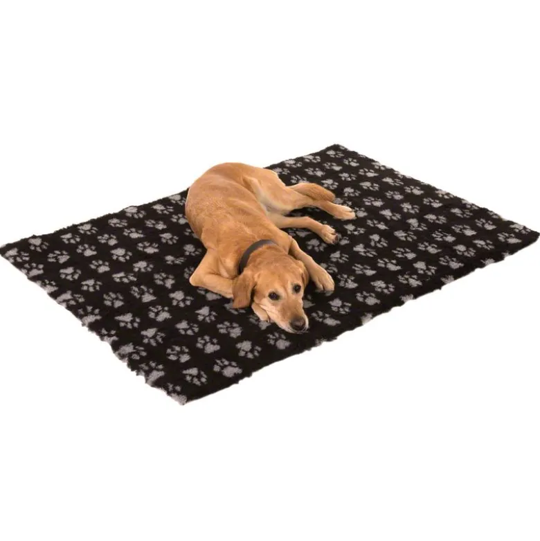 Vetbed® Isobed SL Hundetæppe Paw, sort/grå