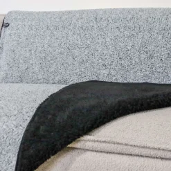 Vetbed® Sherpa fleece-tæppe til kæledyr, grå