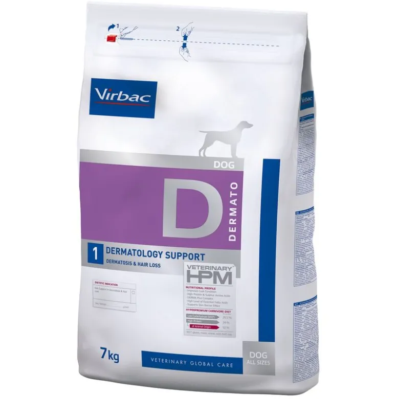Virbac Veterinary HPM Dog Dermatology Support D1