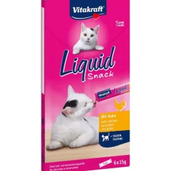 Vitakraft Cat Liquid-Snack med kylling + taurin