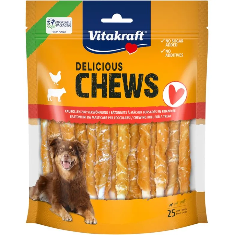 Vitakraft Delicious Chews Tyggeruller Kylling S