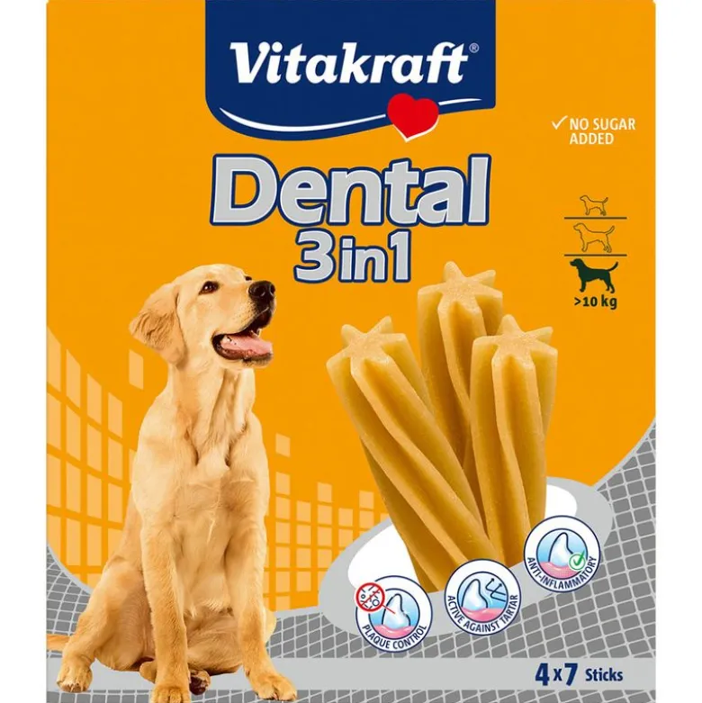 Vitakraft Dental 3in1 medium multipakke