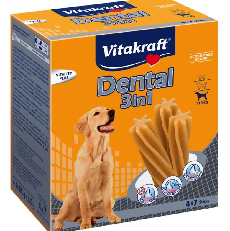 Vitakraft Dental 3in1 medium multipakke