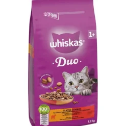 Whiskas 1+ Duo Classic Combos Lam & Kalkun