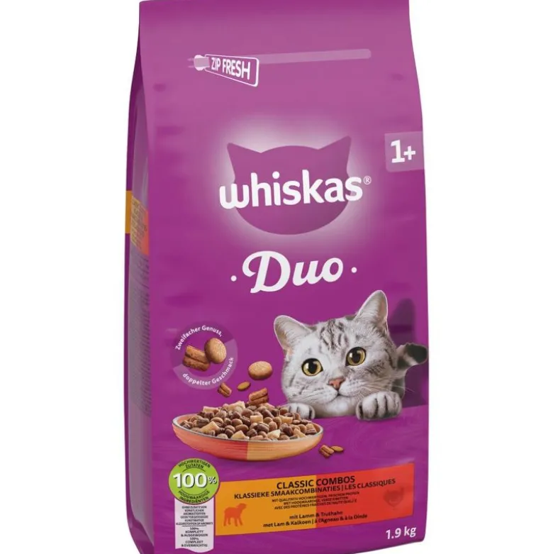 Whiskas 1+ Duo Classic Combos Lam & Kalkun