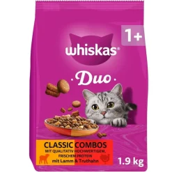 Whiskas 1+ Duo Classic Combos Lam & Kalkun