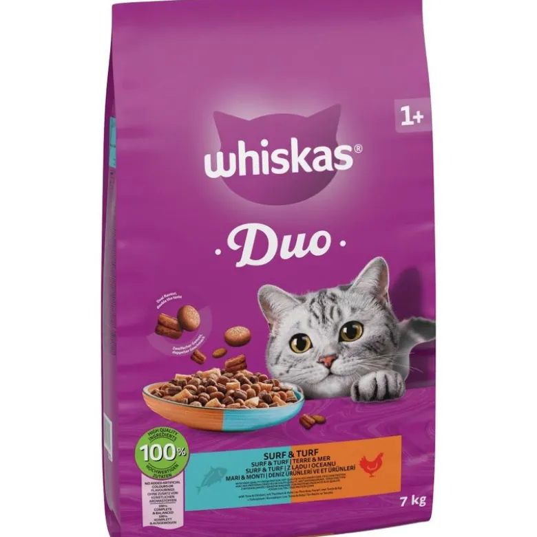 Whiskas 1+ Duo Surf & Turf Tun & Kylling