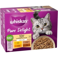 Whiskas Pure Delight portionsposer 48 x 85 g