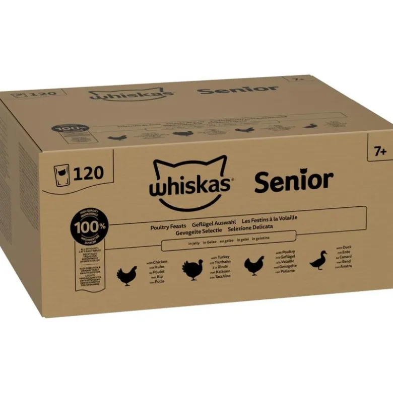 Whiskas Senior portionsposer 120 x 85 g