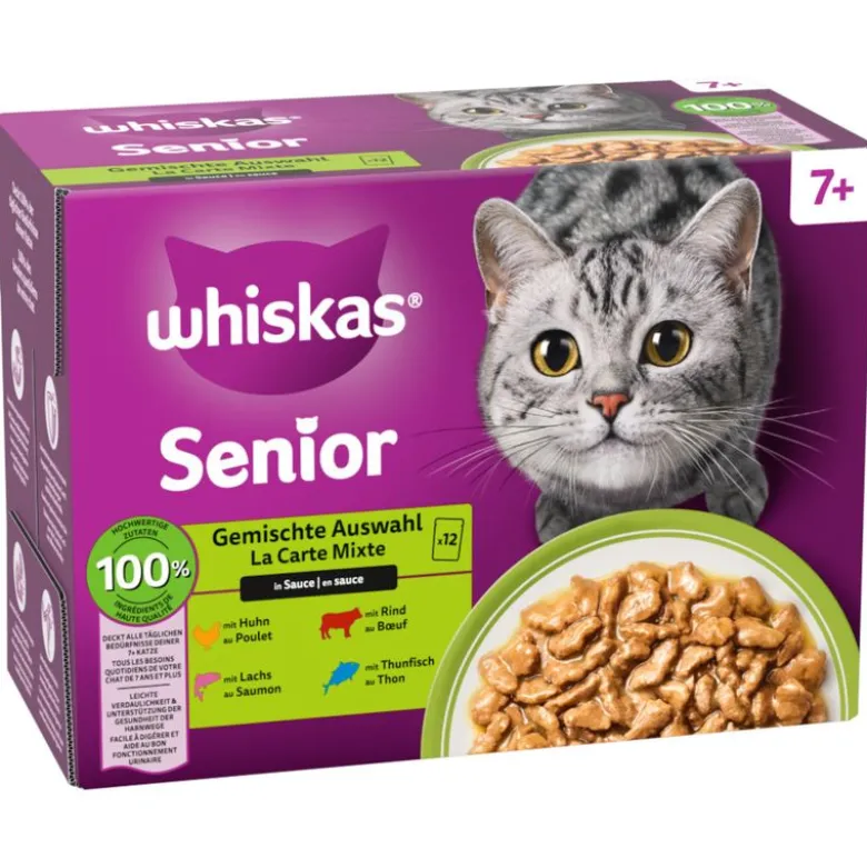 Whiskas Senior portionsposer 48 x 85 g
