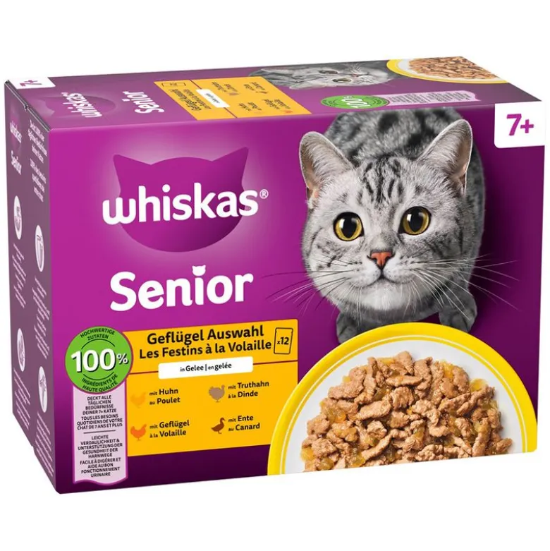 Whiskas Senior portionsposer 48 x 85 g