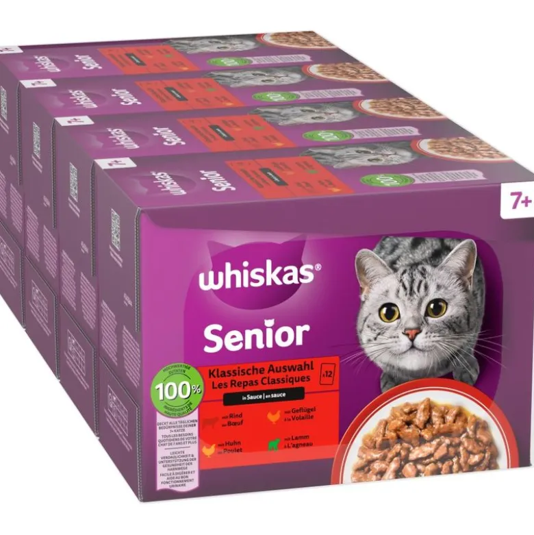 Whiskas Senior portionsposer 48 x 85 g