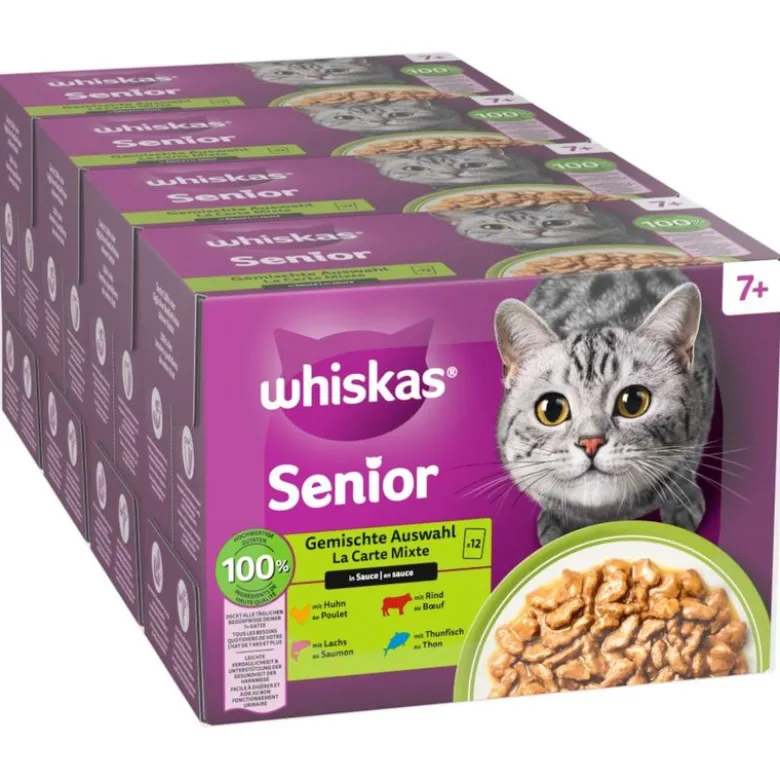 Whiskas Senior portionsposer 48 x 85 g