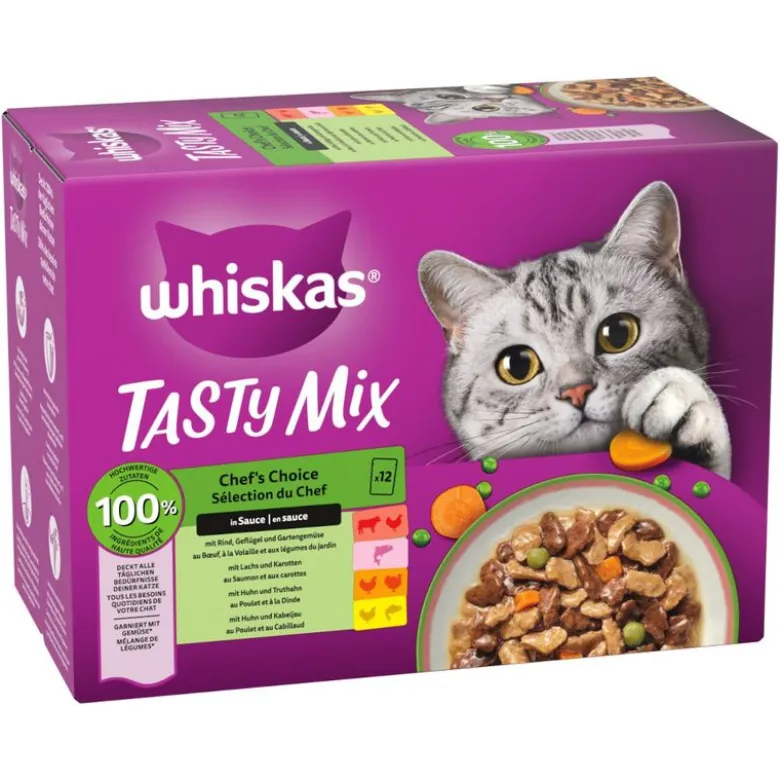 Whiskas Tasty Mix portionsposer 48 x 85 g