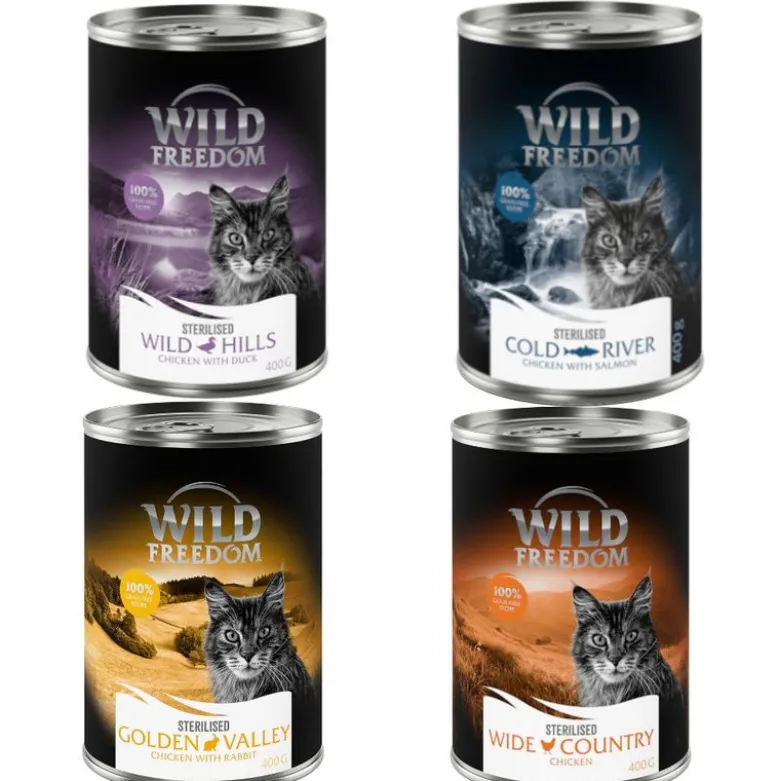 Wild Freedom Adult Sterilised 6 x 400 g - kornfri opskrift