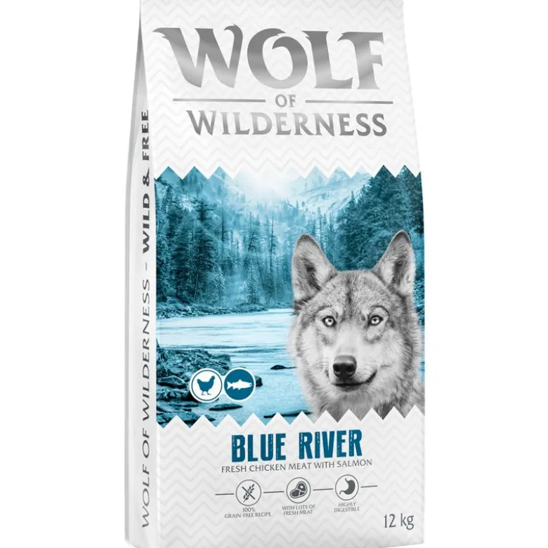 Wolf of Wilderness Adult "Blue River" Laks - kornfri