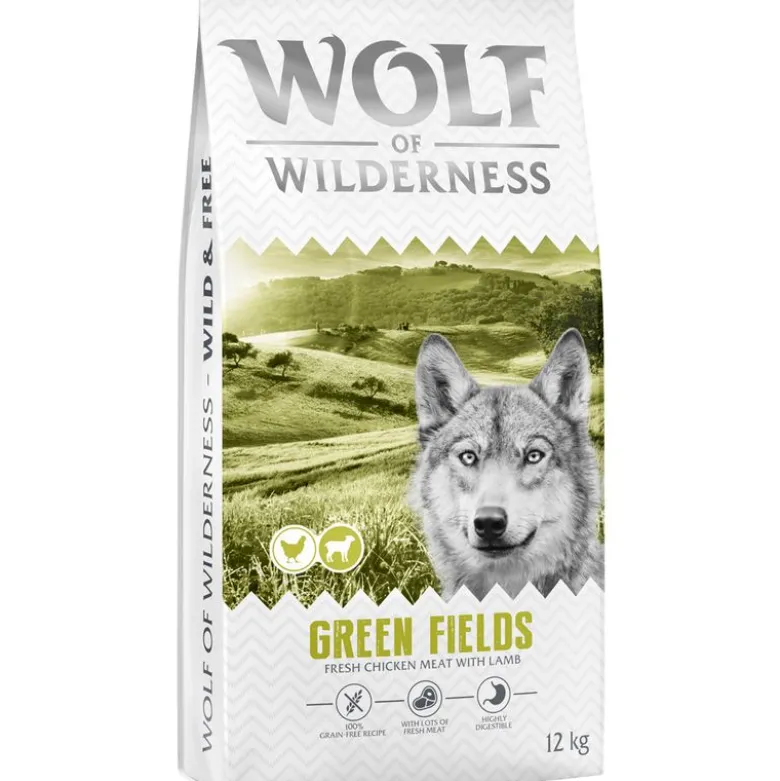 Wolf of Wilderness Adult "Green Fields" Lam - kornfri