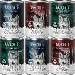 Wolf of Wilderness Adult - Soft & Strong 6 x 300 g - Blandet pakke