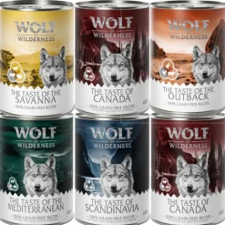 Wolf of Wilderness Adult - Soft & Strong 6 x 300 g - Blandet pakke