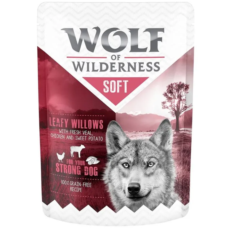Wolf of Wilderness Adult - Soft & Strong 6 x 300 g - Blandet pakke
