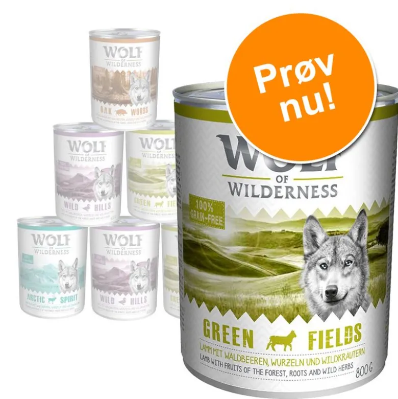 Wolf of Wilderness Adult - Soft & Strong 6 x 300 g - Blandet pakke