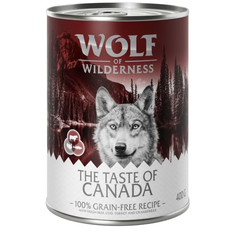 Wolf of Wilderness Adult - Soft & Strong 6 x 300 g - Blandet pakke