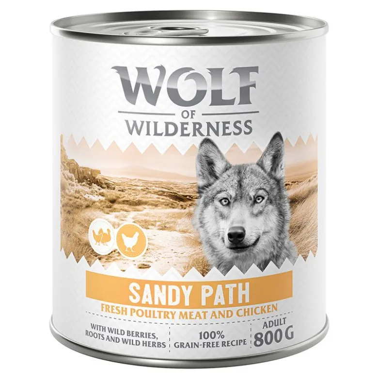 Wolf of Wilderness Adult 6 x 800 g - Med masser af frisk fjerkræ