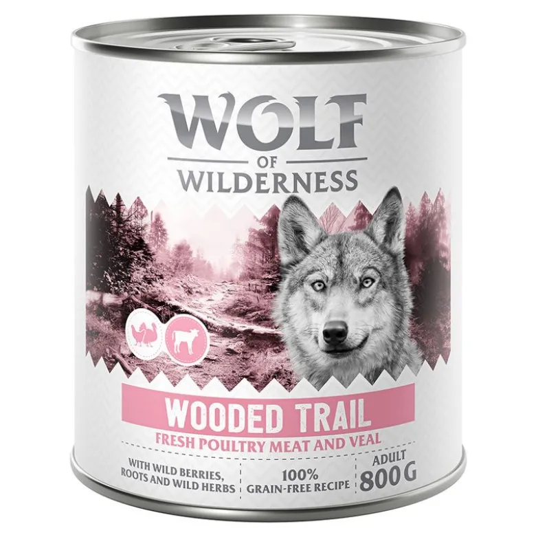 Wolf of Wilderness Adult 6 x 800 g - Med masser af frisk fjerkræ