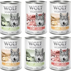 Wolf of Wilderness Adult 6 x 400 g - Med masser af frisk fjerkræ
