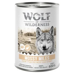 Wolf of Wilderness Adult 6 x 400 g - Med masser af frisk fjerkræ